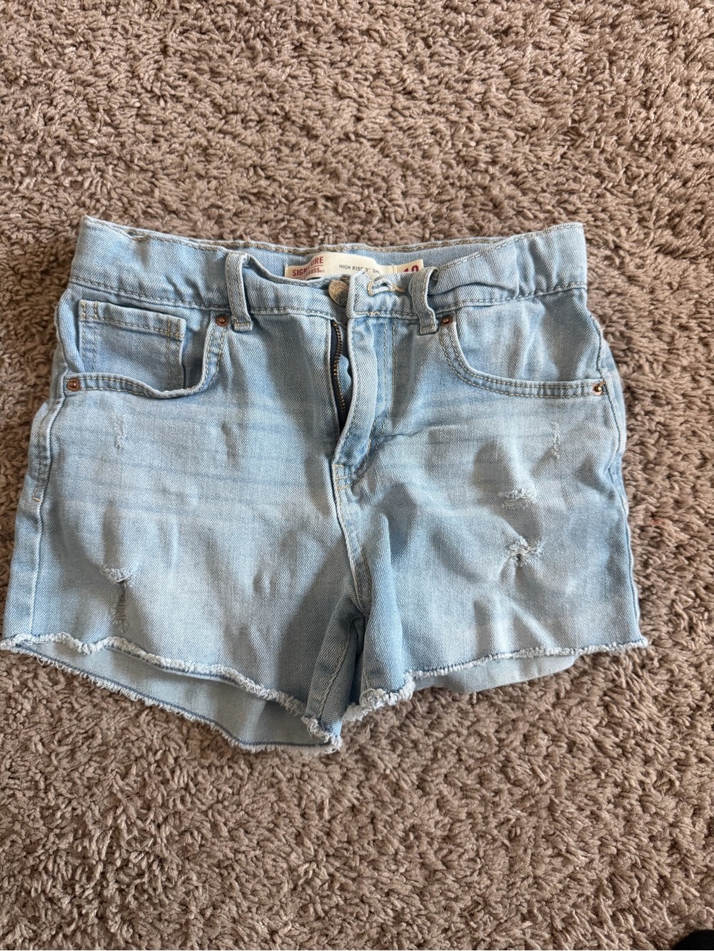 Gently used Light Wash Denim Cutoff Shorts - Women